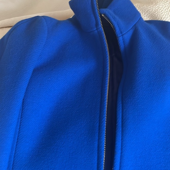 J.Crew Coat Italian Wool Cocoon Royal Blue Jacket Winter Sz 00 high quality - Picture 9 of 11